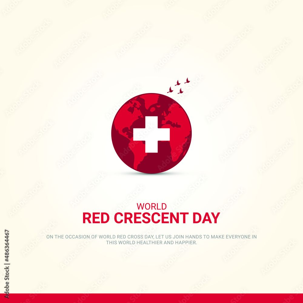 world red cross and red crescent day poster