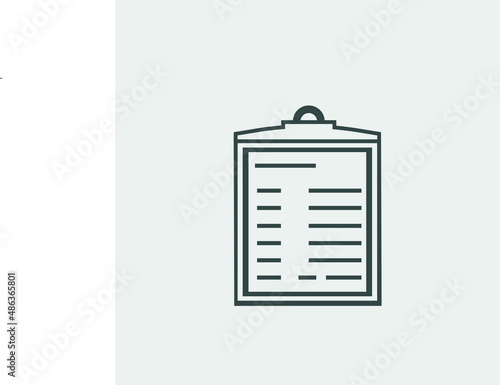 Clipboard vector icon illustration sign 