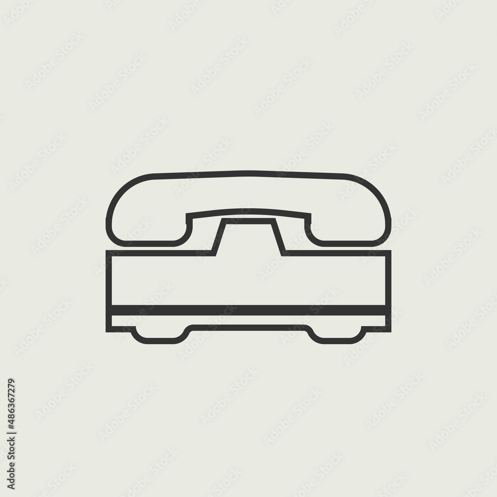 telephone vector icon illustration sign telephone vector icon illustration sign