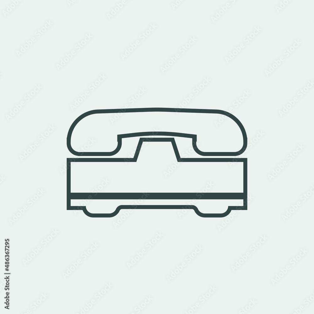 telephone vector icon illustration sign telephone vector icon illustration sign