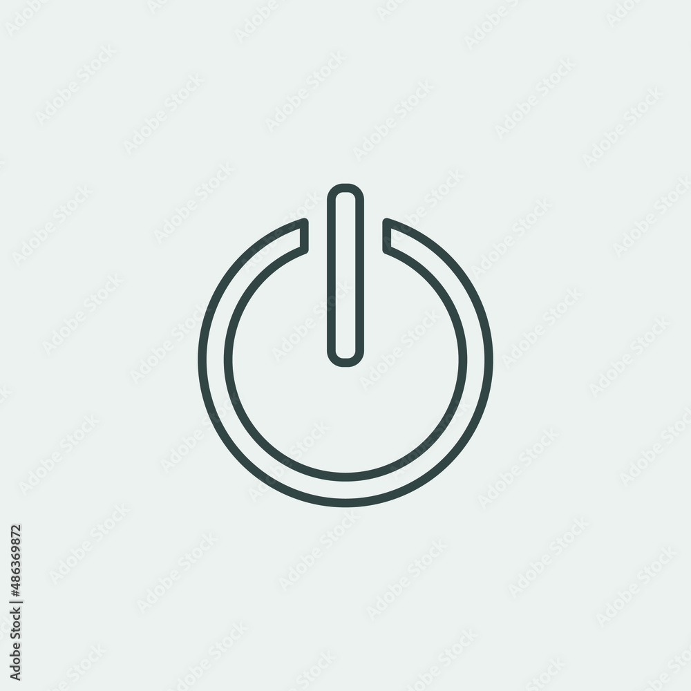 On and off button vector icon illustration sign On and off button vector icon illustration sign