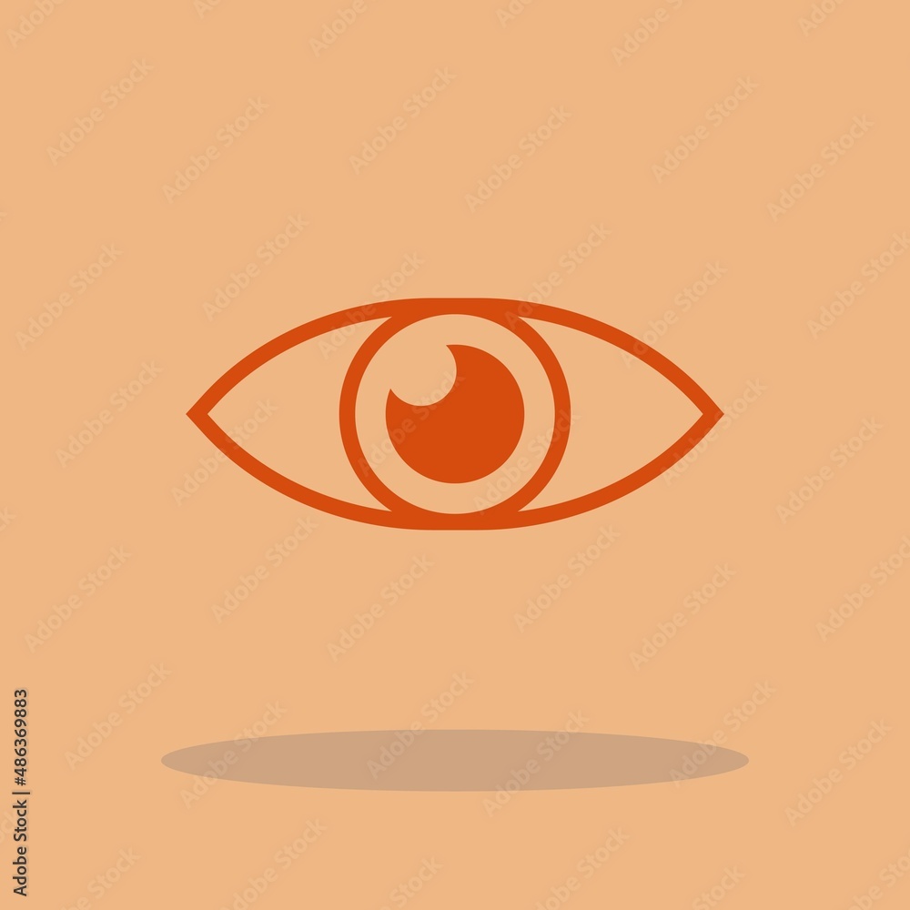 Open eye vector icon illustration sign Open eye vector icon illustration sign