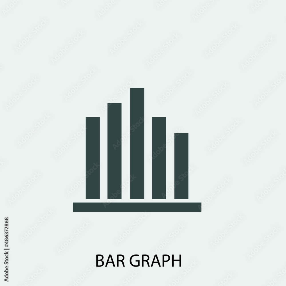 Graph vector icon illustration sign Graph vector icon illustration sign
