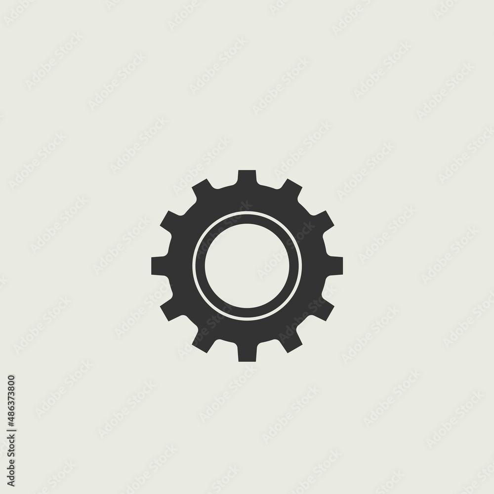 Gear_settings vector icon illustration sign Gear_settings vector icon illustration sign