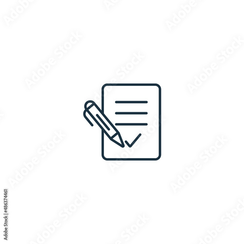 contract icons symbol vector elements for infographic web