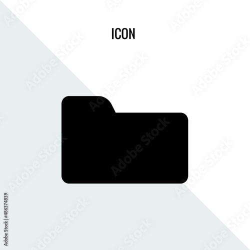 Folder vector icon illustration sign