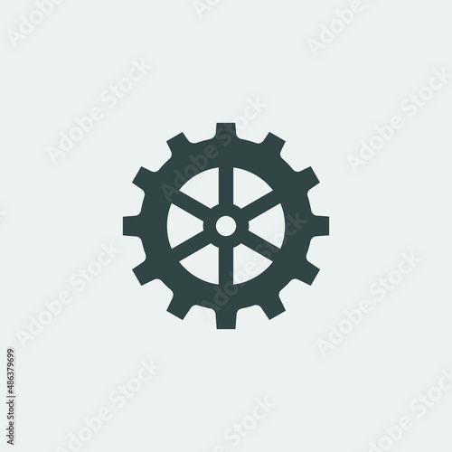 Helm_wheel vector icon illustration sign