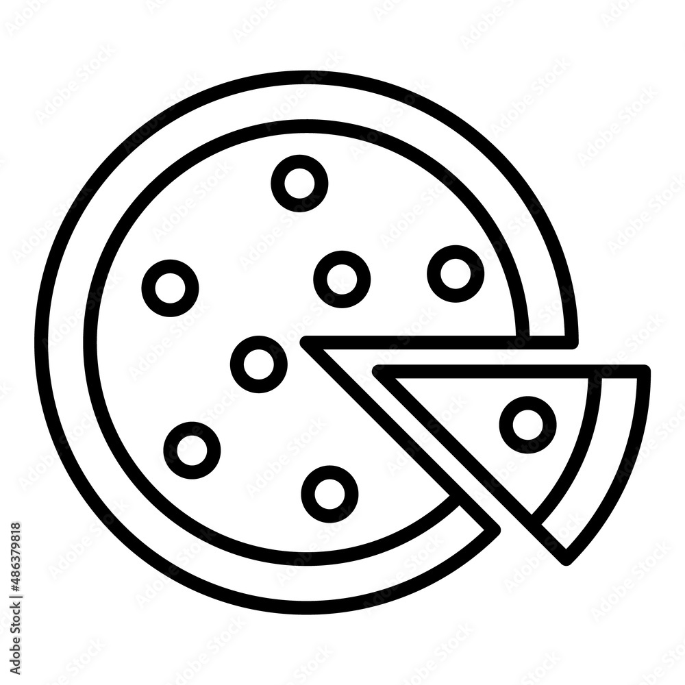 Pizza Flat Icon Isolated On White Background Pizza Flat Icon Isolated On White Background