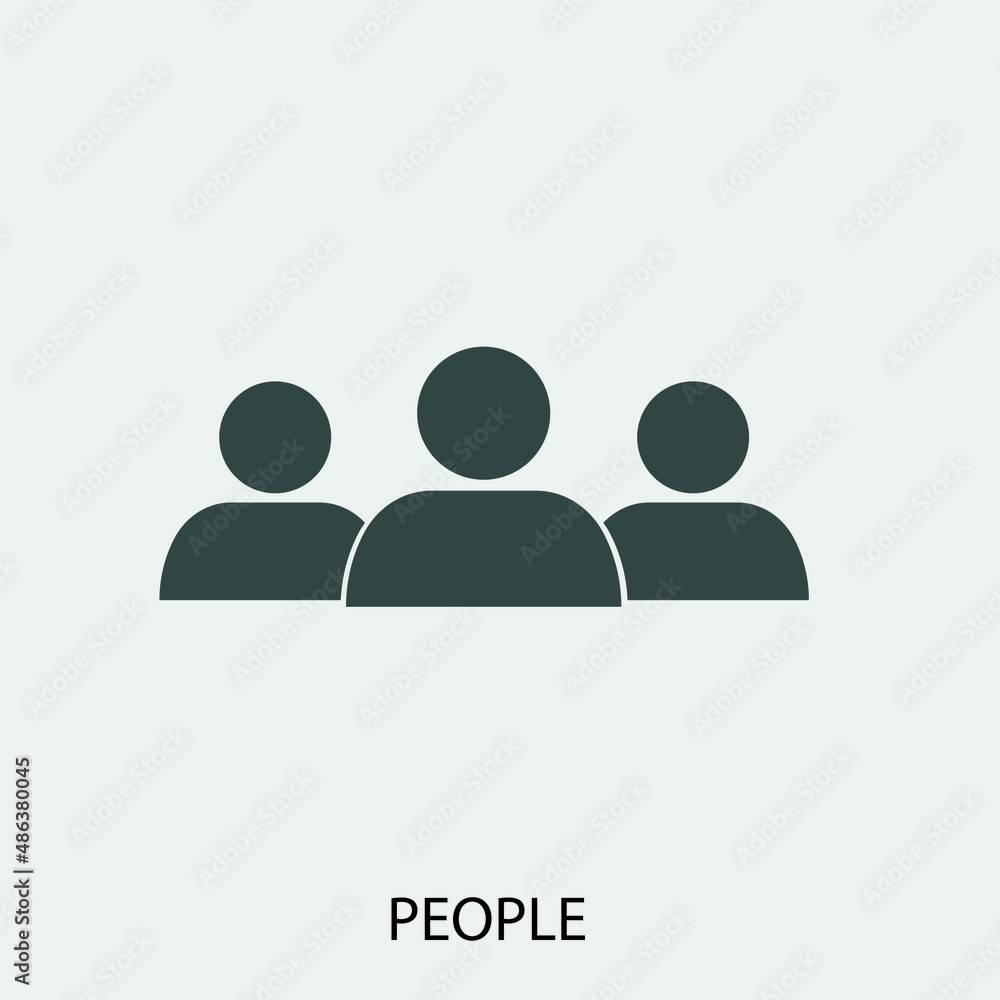 People vector icon illustration sign People vector icon illustration sign