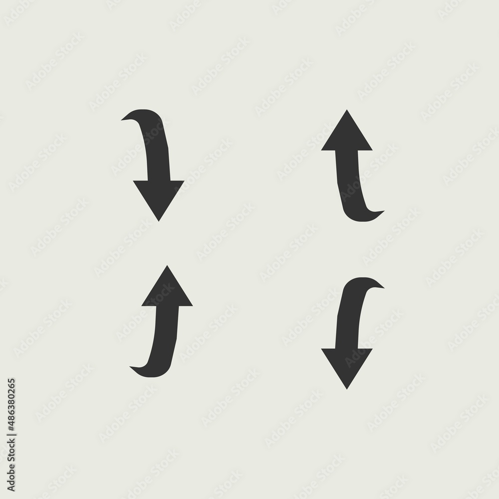 arrow set vector icon illustration sign arrow set vector icon illustration sign