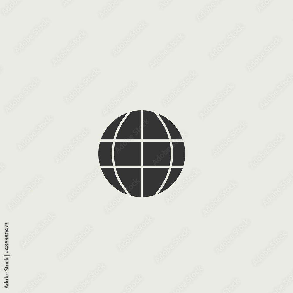 World vector icon illustration sign World vector icon illustration sign