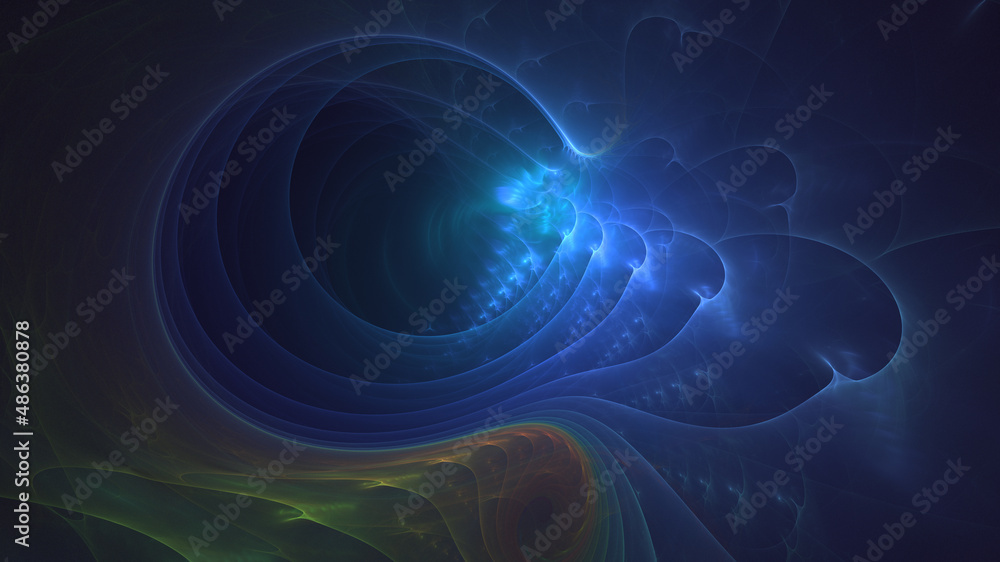 3D rendering abstract multicolor fractal light background 3D rendering abstract multicolor fractal light background
