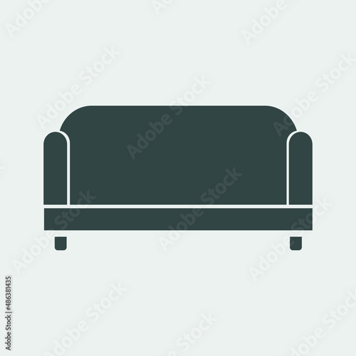 couch vector icon illustration sign © STUDIOXI
