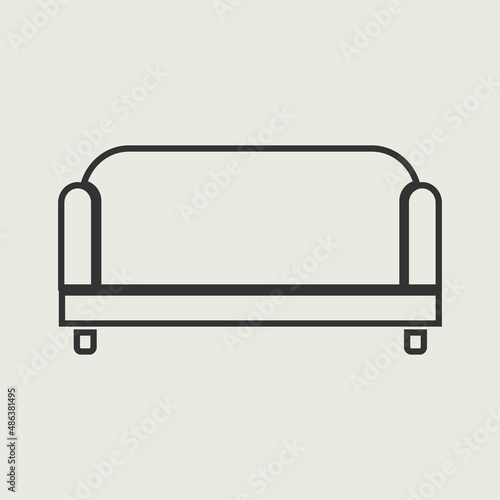 couch vector icon illustration sign © STUDIOXI