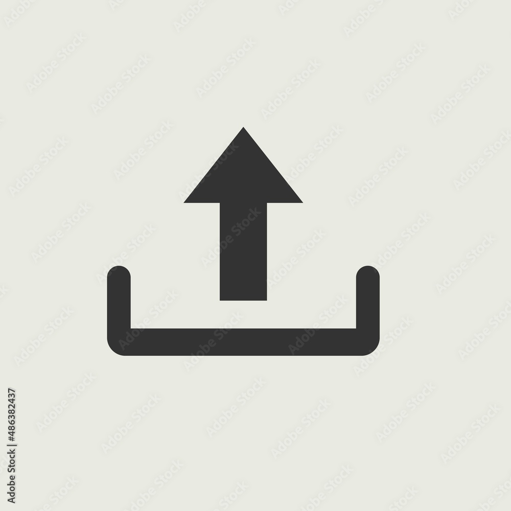 upload vector icon illustration sign upload vector icon illustration sign