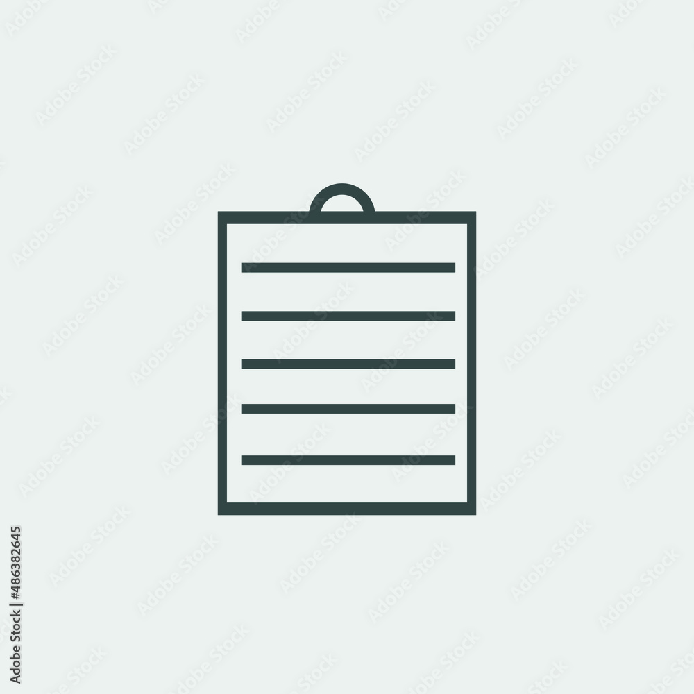 Notepad vector icon illustration sign Notepad vector icon illustration sign