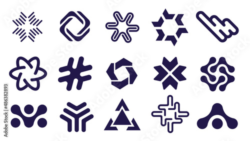 Flat Minimalisti Logo Design Collection Multiple Logos