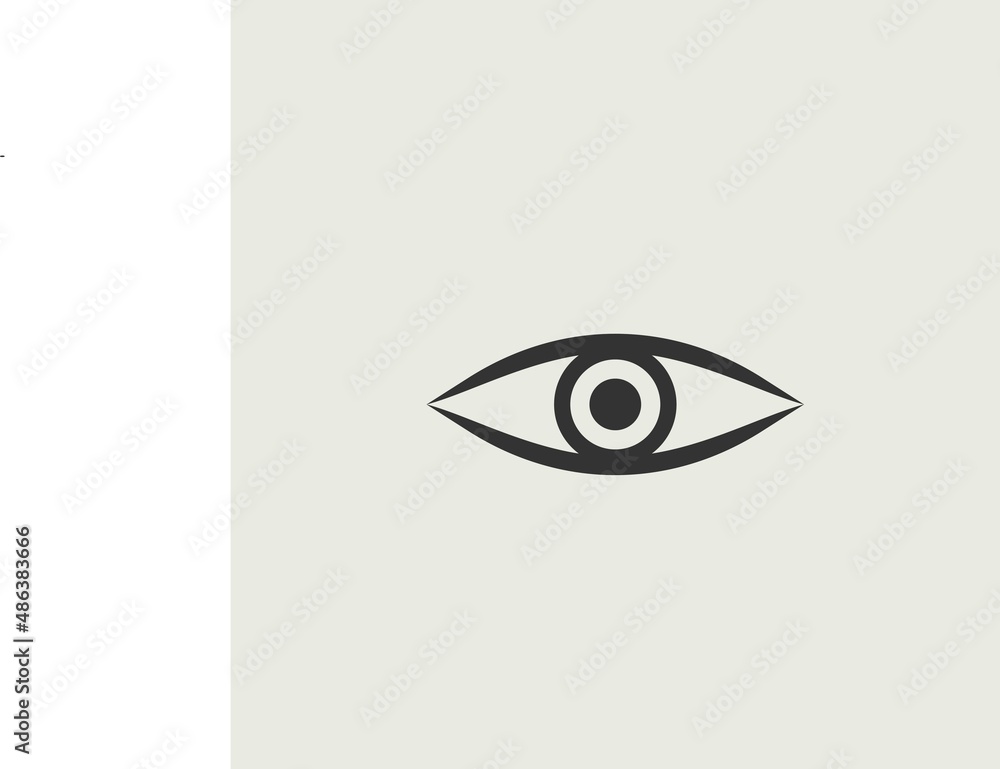 Eye vector icon illustration sign Eye vector icon illustration sign
