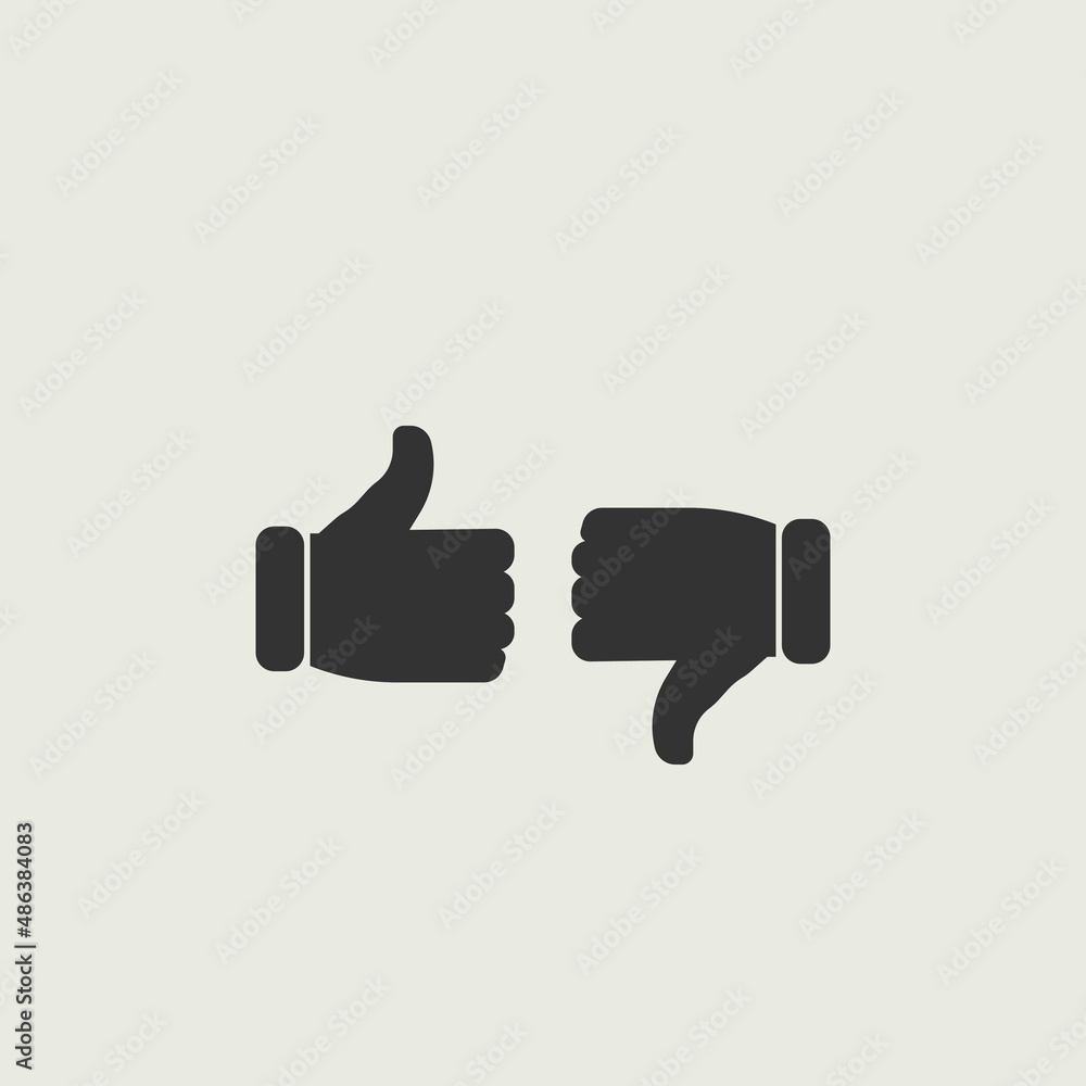 Like_and_dislike vector icon illustration sign Like_and_dislike vector icon illustration sign