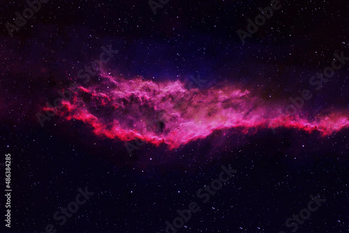 Bright red galaxy. Elements of this image furnished by NASA