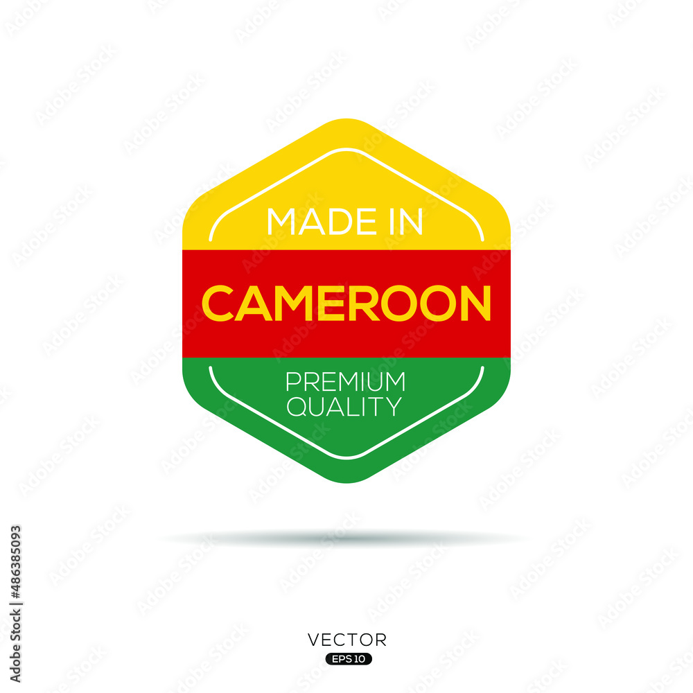 Made in Cameroon, vector illustration. Made in Cameroon, vector illustration.