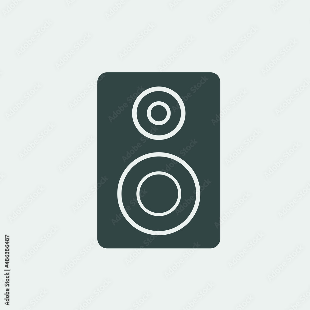 Speaker vector icon illustration sign Speaker vector icon illustration sign