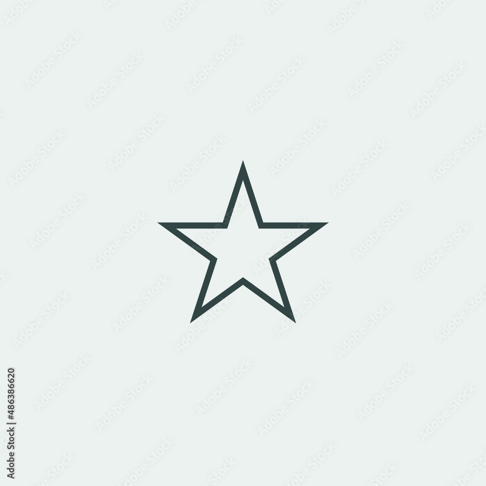 Star vector icon illustration sign Star vector icon illustration sign