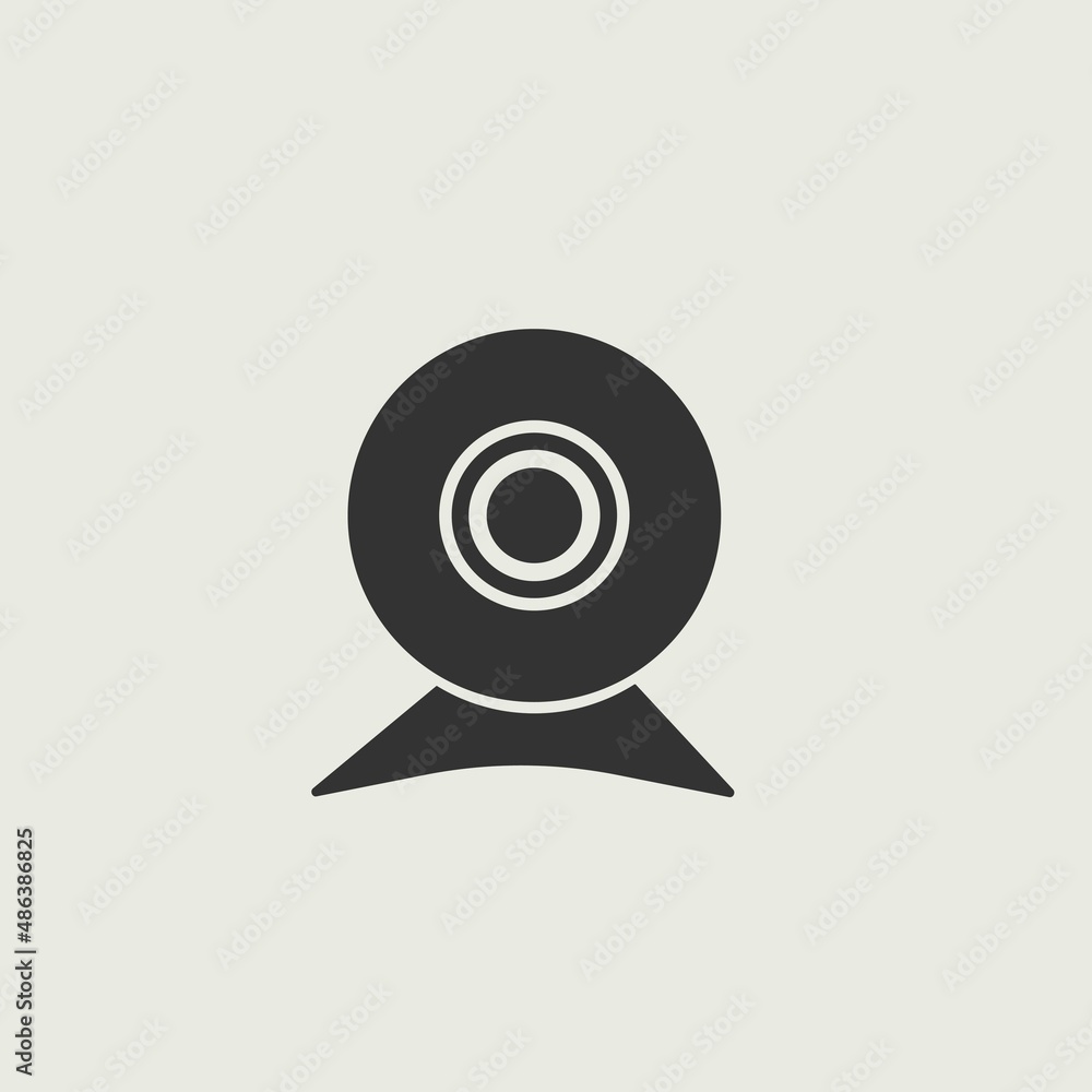 Web cam vector icon illustration sign Web cam vector icon illustration sign