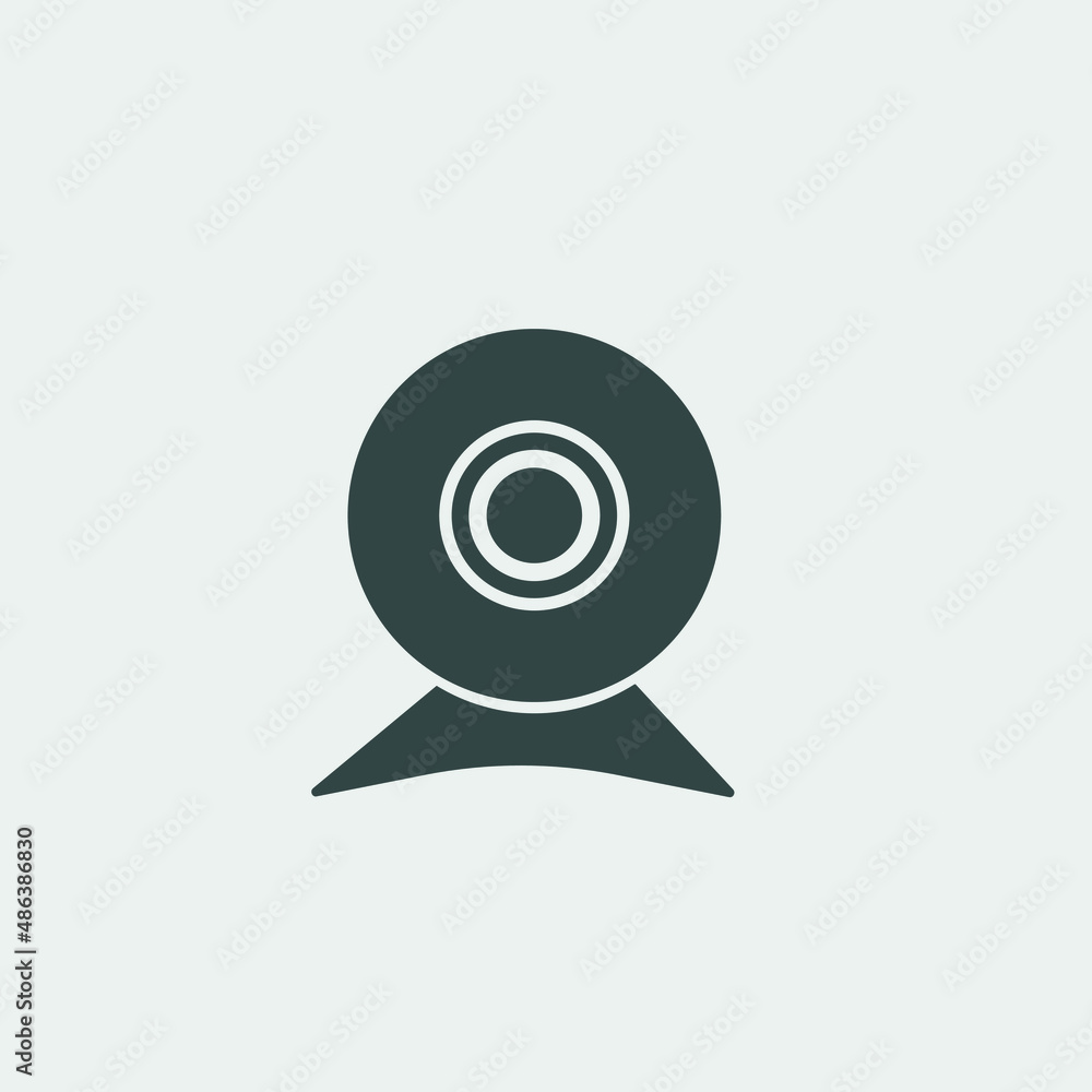 Web cam vector icon illustration sign Web cam vector icon illustration sign