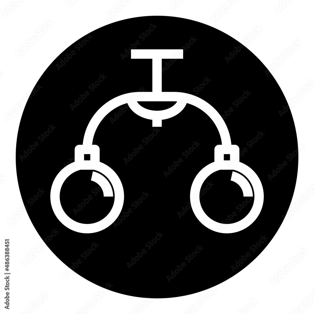 Chandelier Flat Icon Isolated On White Background Chandelier Flat Icon Isolated On White Background