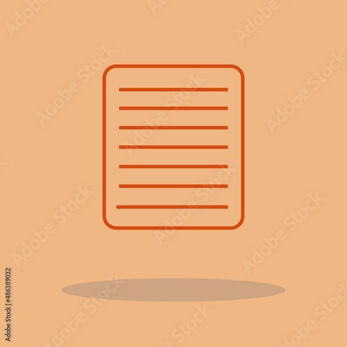 Note vector icon illustration sign