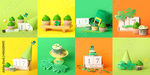 Tasty cupcakes for St. Patr...