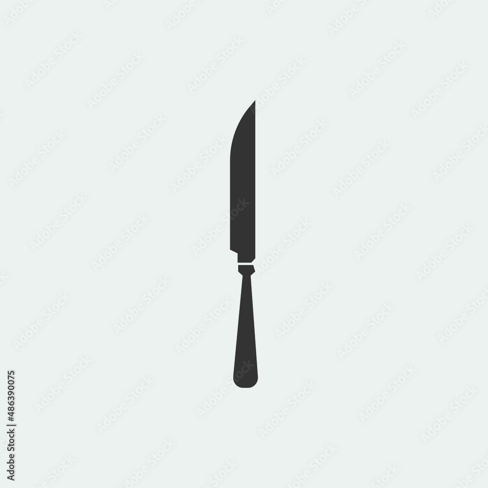 Cutlery knife vector icon illustration sign Cutlery knife vector icon illustration sign