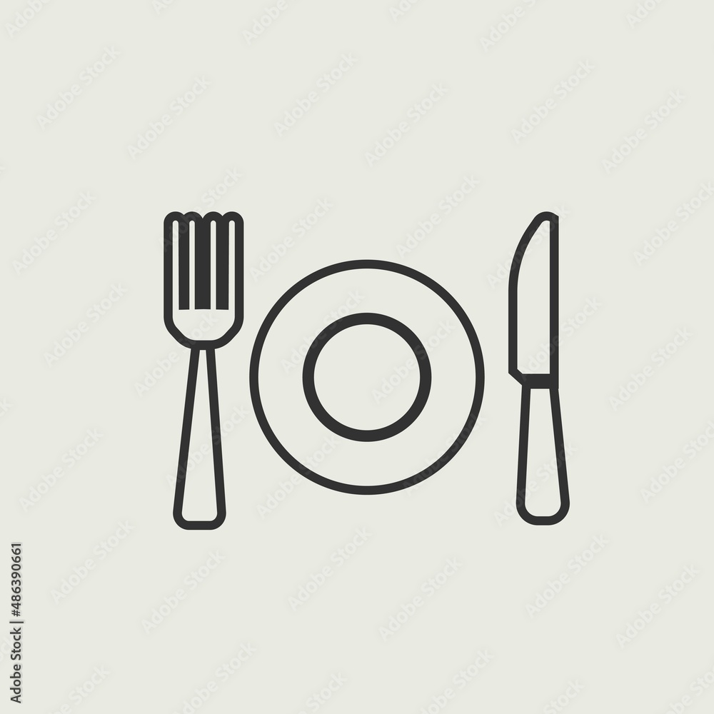 Eatery vector icon illustration sign Eatery vector icon illustration sign