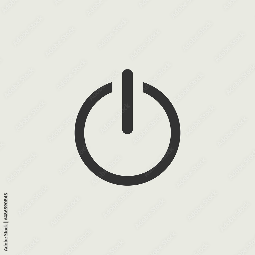 On and off button vector icon illustration sign On and off button vector icon illustration sign