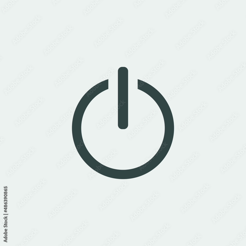 On and off button vector icon illustration sign On and off button vector icon illustration sign