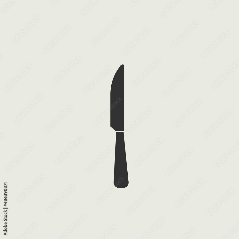Knife vector icon illustration sign Knife vector icon illustration sign