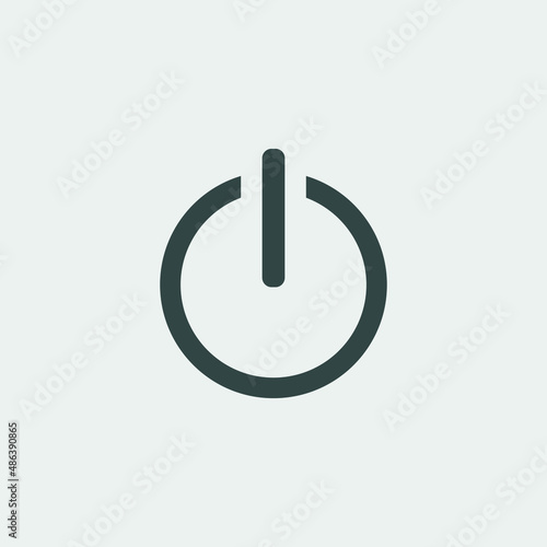 On and off button vector icon illustration sign