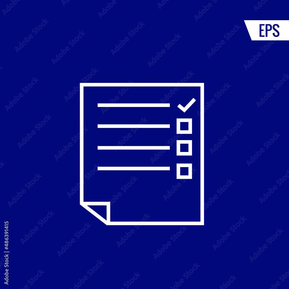 Check list vector icon illustration sign Check list vector icon illustration sign