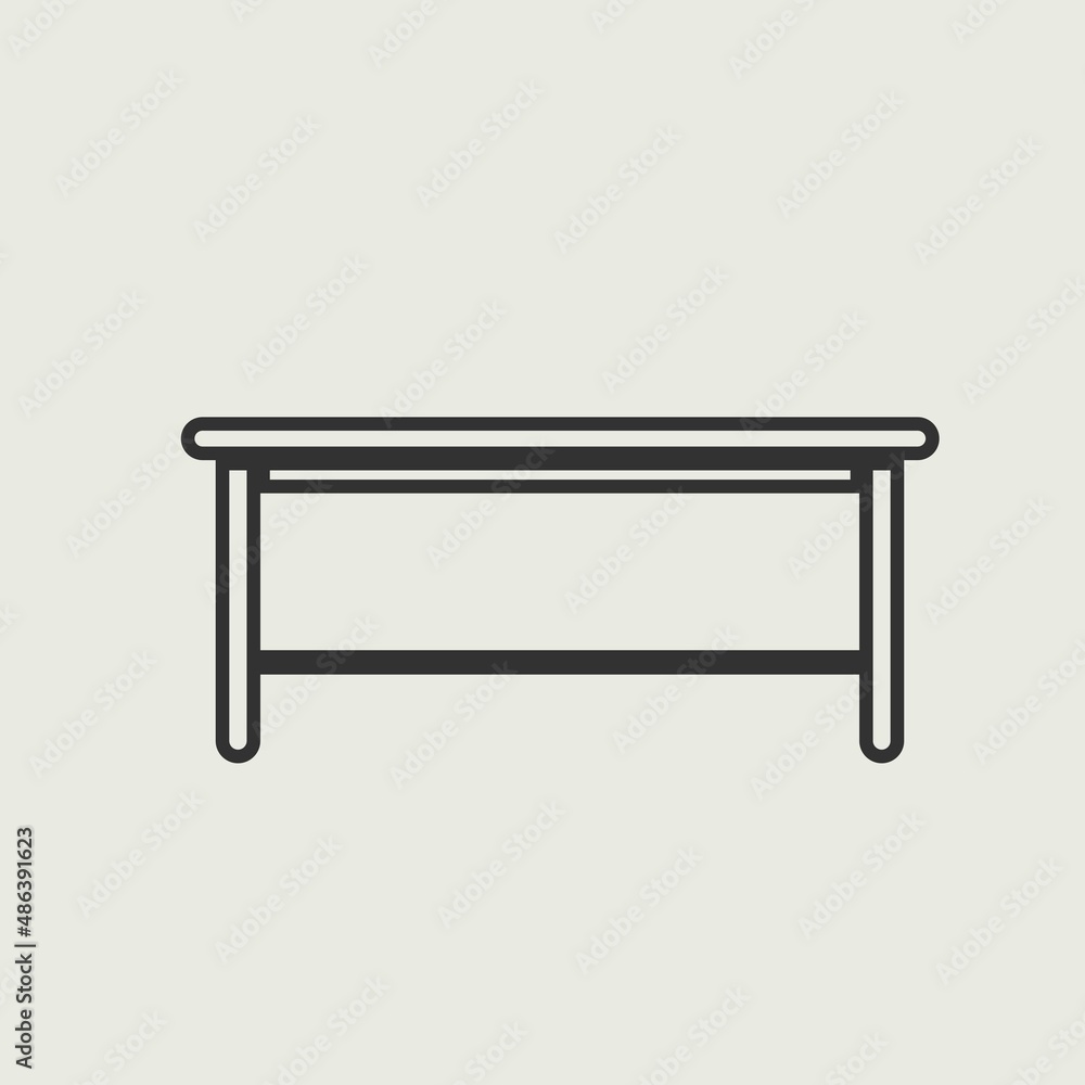 Table vector icon illustration sign