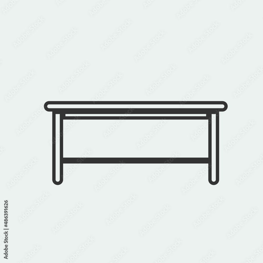 Table vector icon illustration sign Table vector icon illustration sign