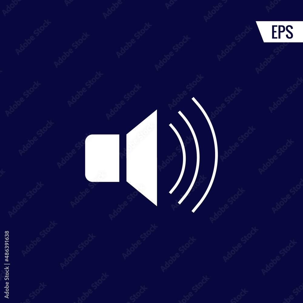 Volume vector icon illustration sign Volume vector icon illustration sign