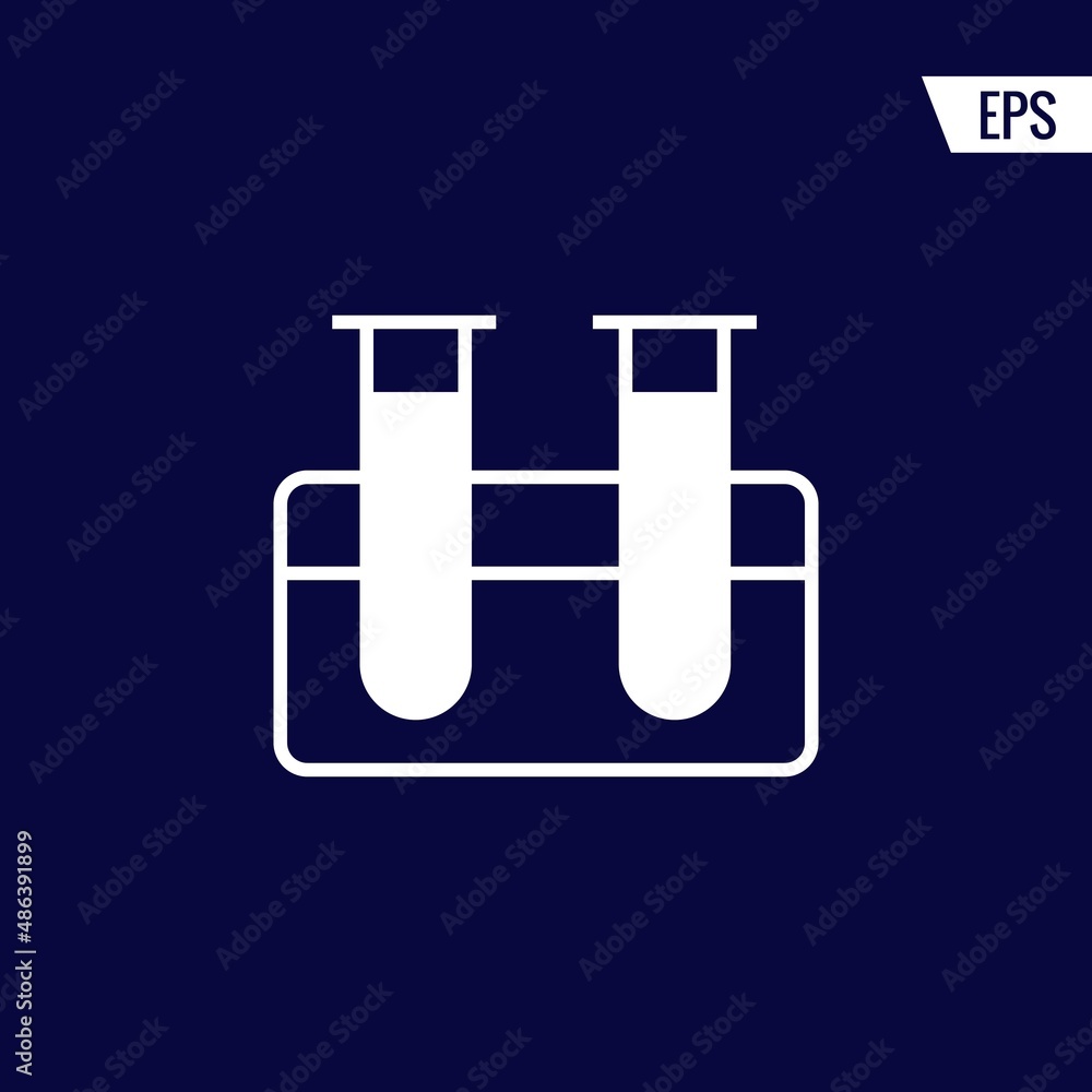 Test tubes vector icon illustration sign Test tubes vector icon illustration sign