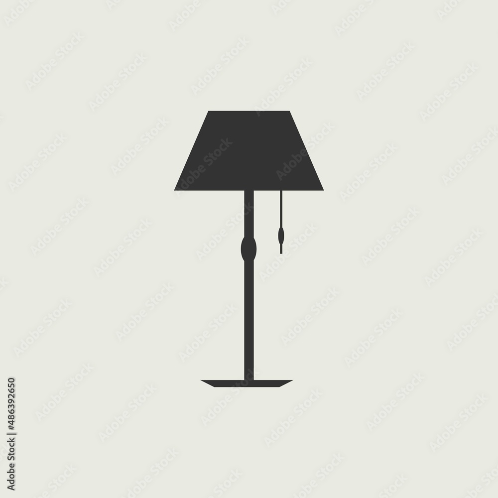 Lamp vector icon illustration sign Lamp vector icon illustration sign