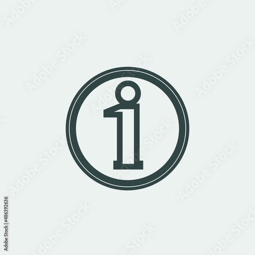 Information vector icon illustration sign