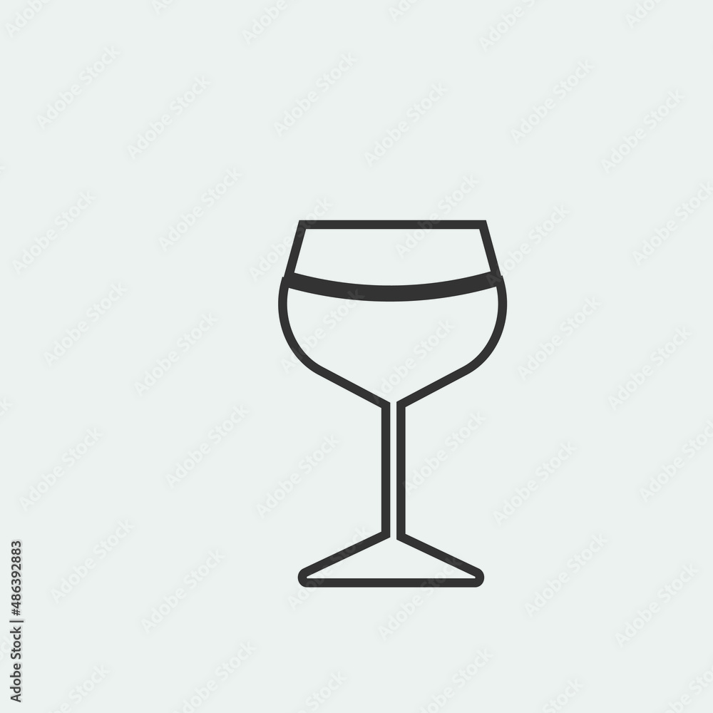Wine vector icon illustration sign Wine vector icon illustration sign