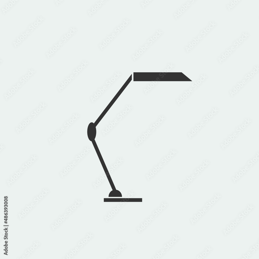 Table_lamp vector icon illustration sign Table_lamp vector icon illustration sign