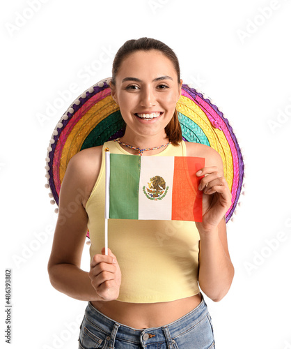 Beautiful woman with Mexica...