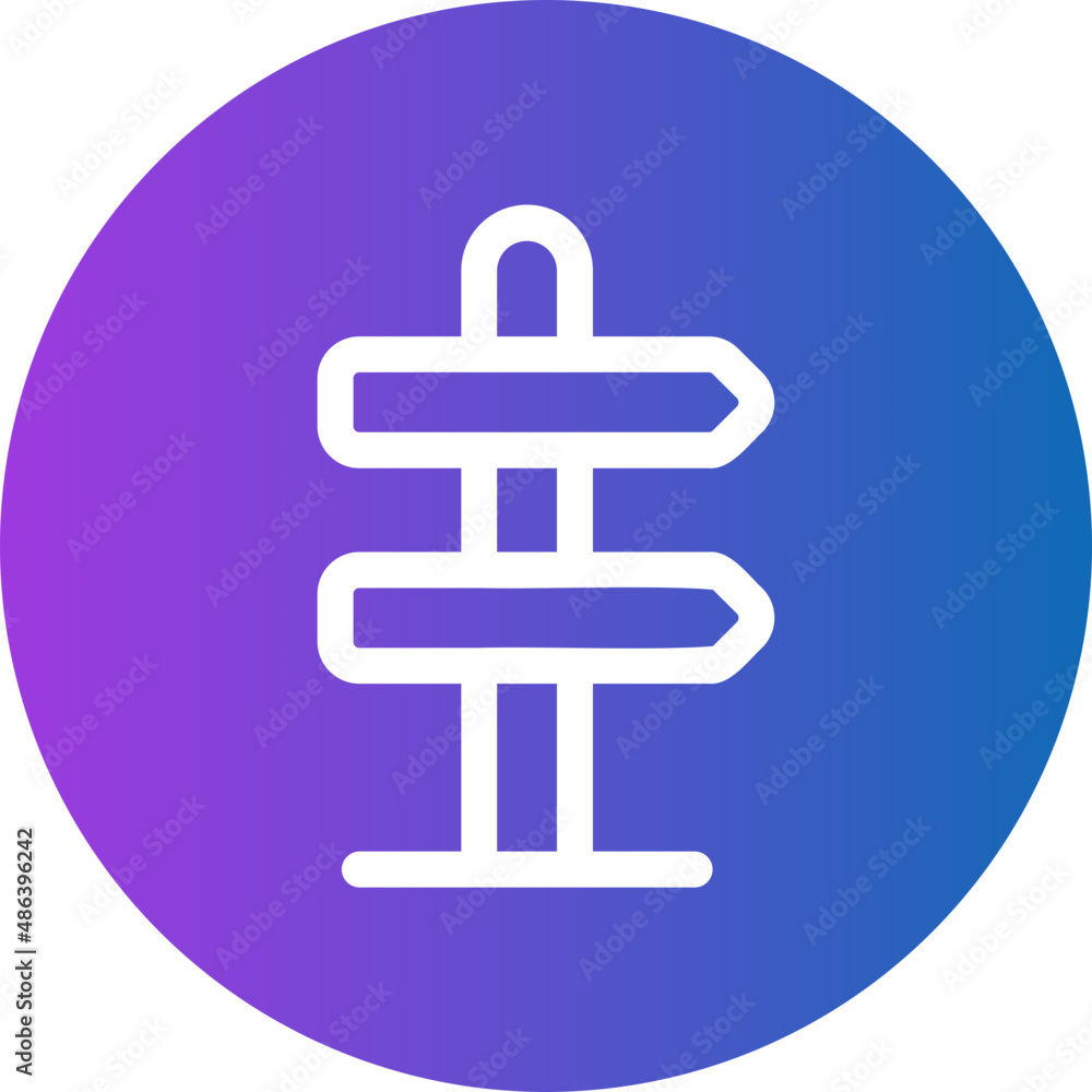 right way gradient icon right way gradient icon