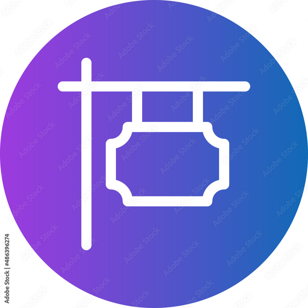 signage gradient icon signage gradient icon